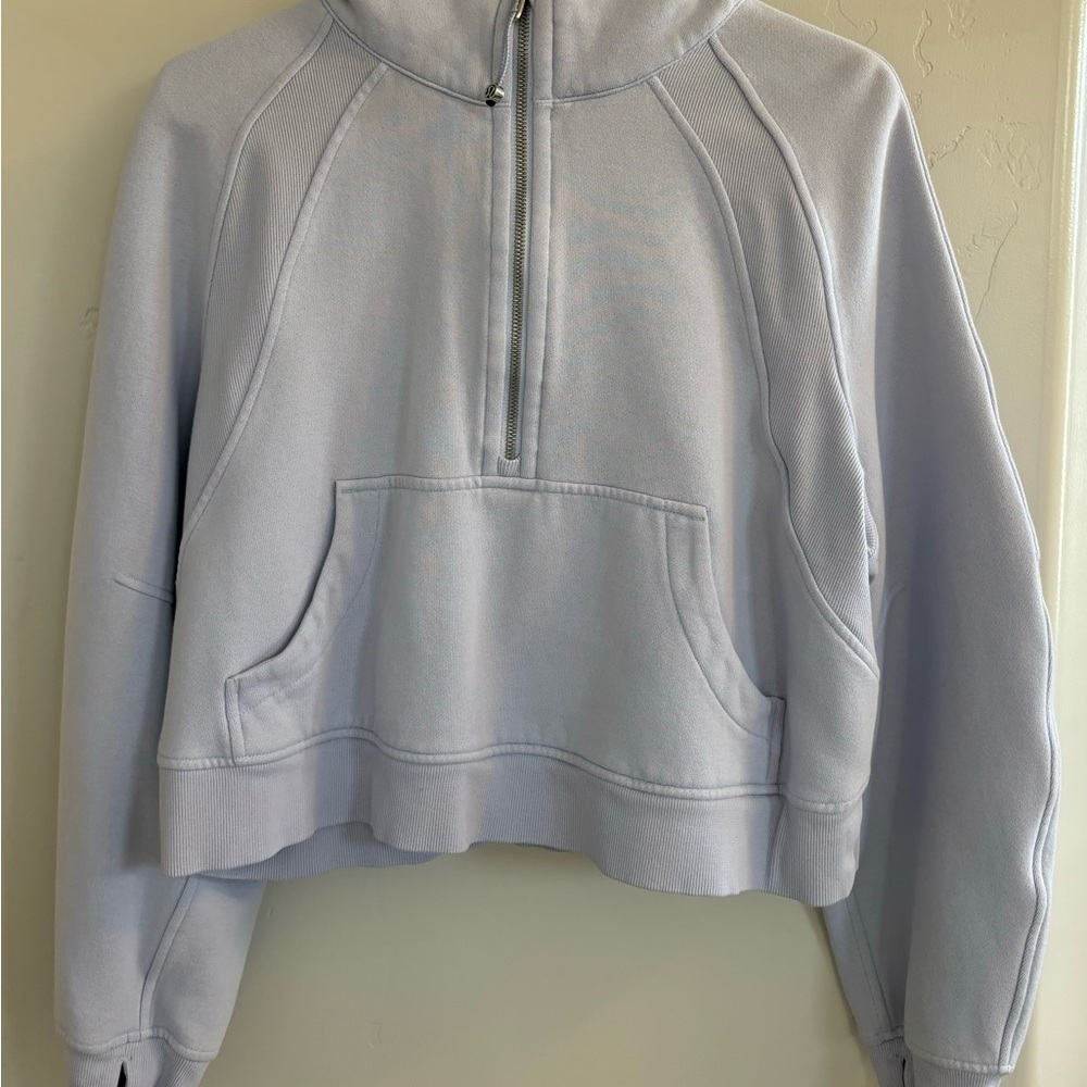 Lululemon Scuba Half-Zip Hoodie (Light Blue)